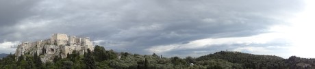 The Acropolis of Athens on a Stormy Day in April